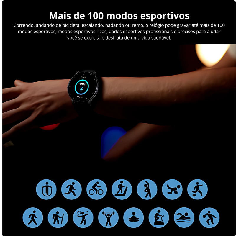 Relógio inteligente bluetooth